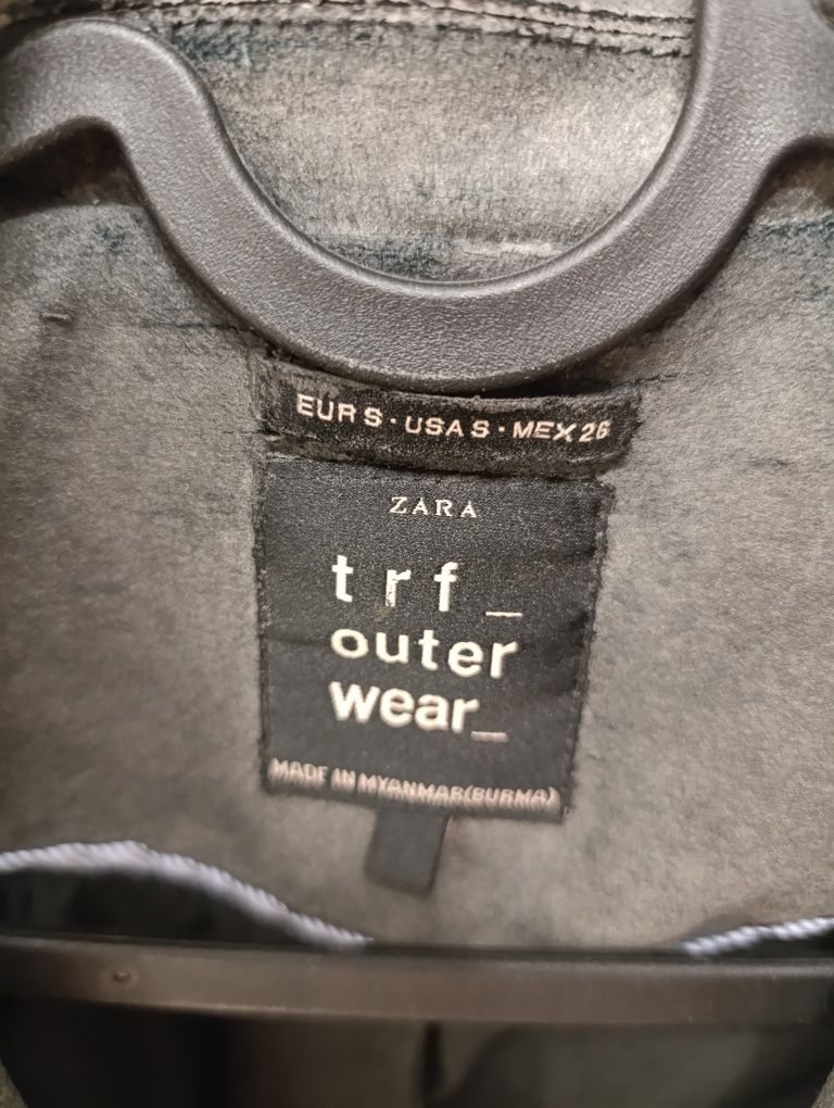 Kurtka damska ramoneska skórzana czarna 36 S Zara