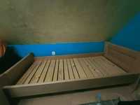 Łóżko drewniane jednoosobowe 90x200