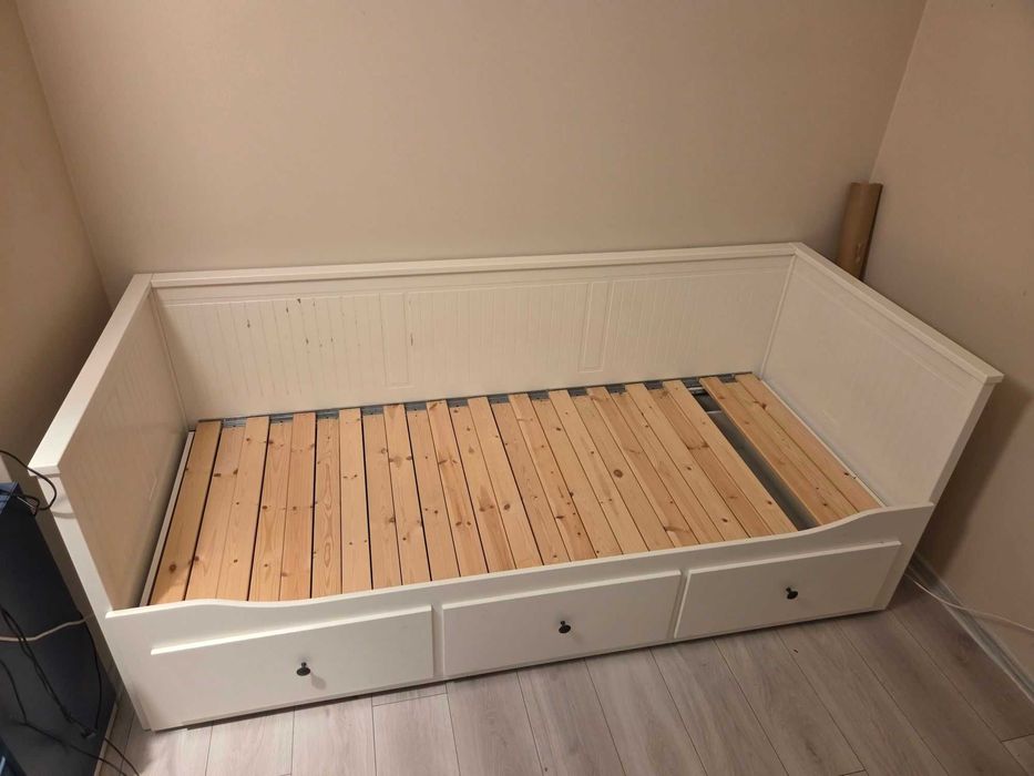 Rama łóżka HEMNES IKEA 80x200 (rozkładane 160x200) z 3 szufladami