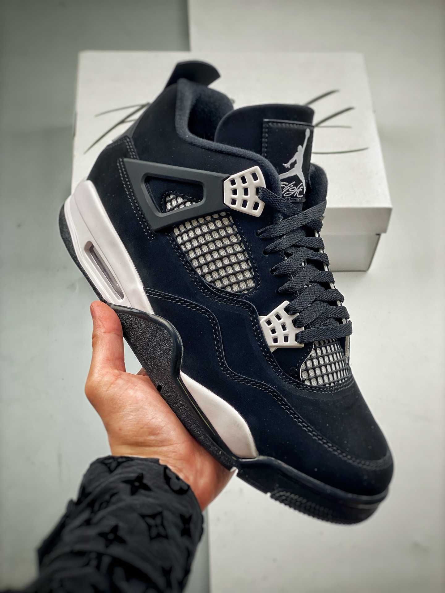 Buty Jordan 4Retro White Thunder Trampki Moda R.44