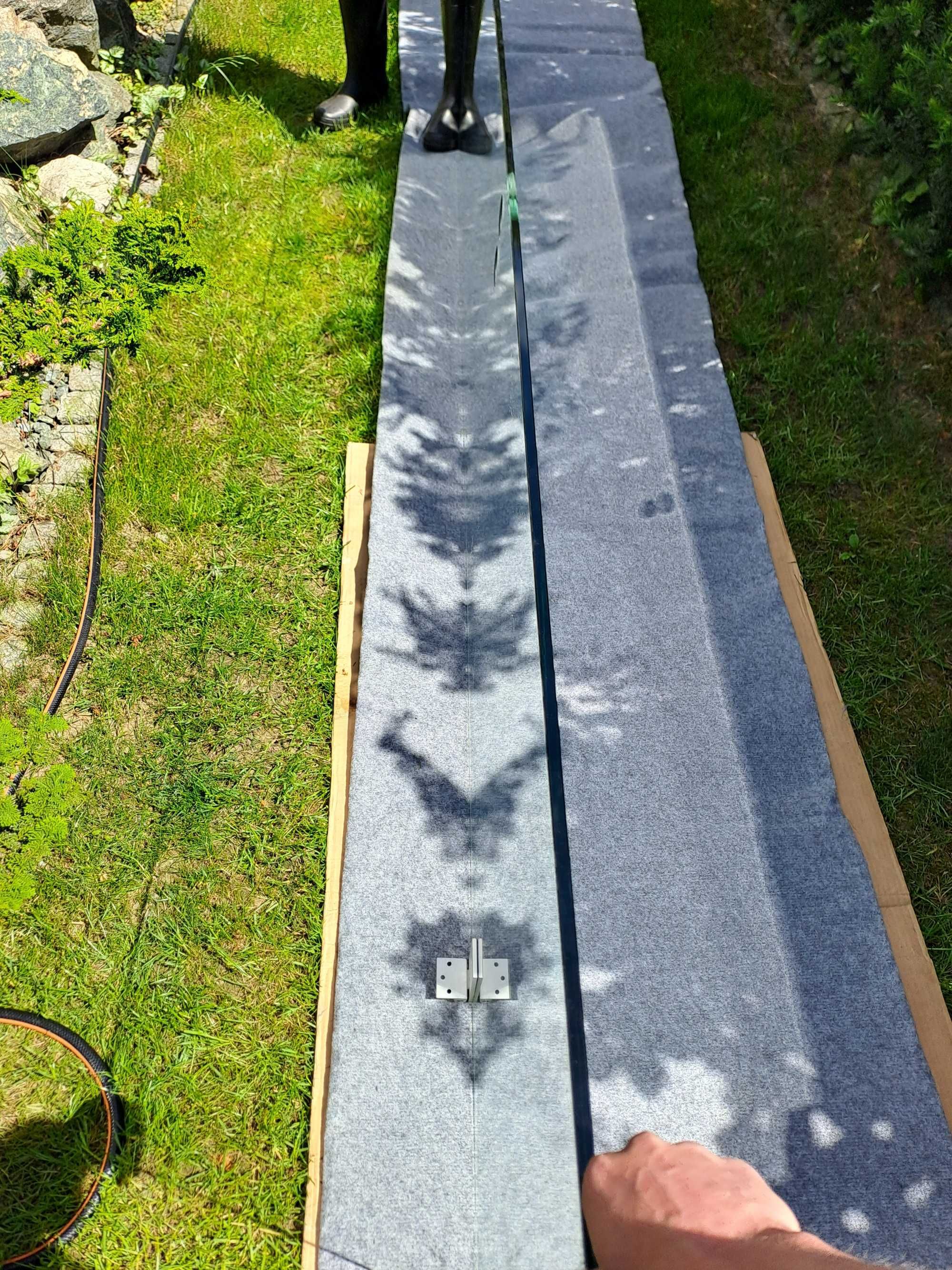 drzwi wewnętrzne szklane hartowane 10mm 10 mm tafla matowe przezierne