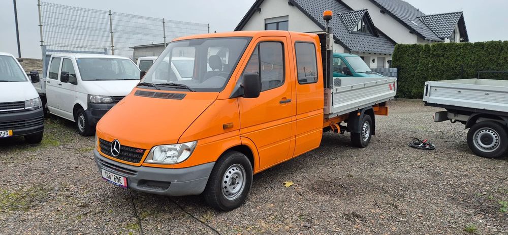 Mercedes-Benz Sprinter,doka,brygadówka  Zadbany,solidna alu paka 3.30m.