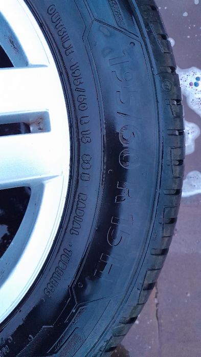 Alufelgi 15" 5x100 vw golf z oponami