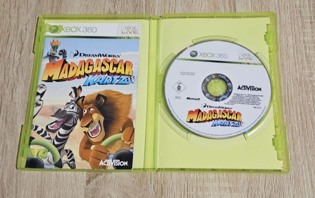 Gra Madagascar Kartz Xbox 360 Jak Mario Kart dla dzieci