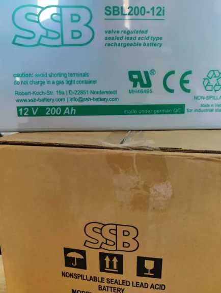 Аккумулятор SSB Battery SBL200-12i AGM 12V 200Ah,батарея для котла