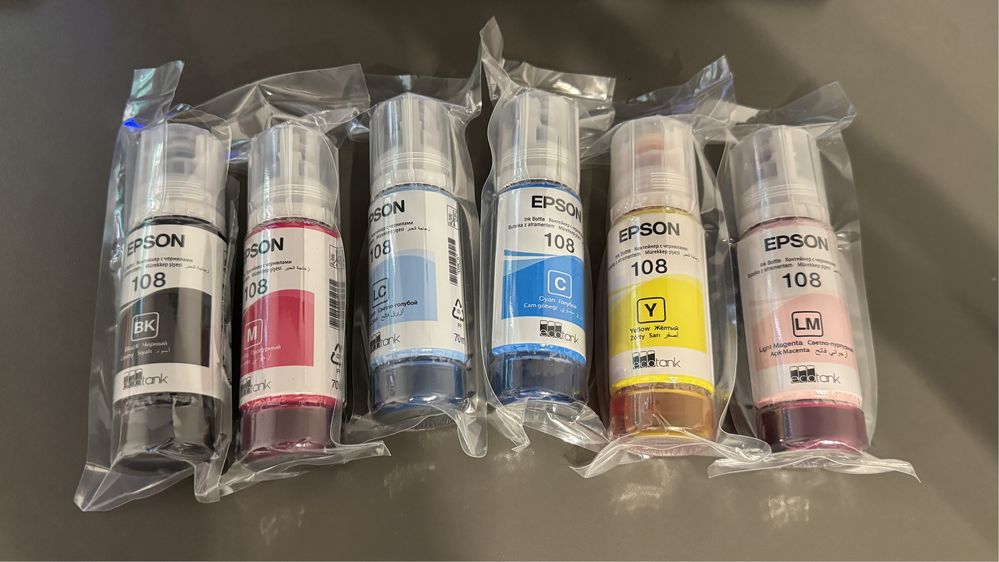 Oryginalne tusze Epson 108  komplet