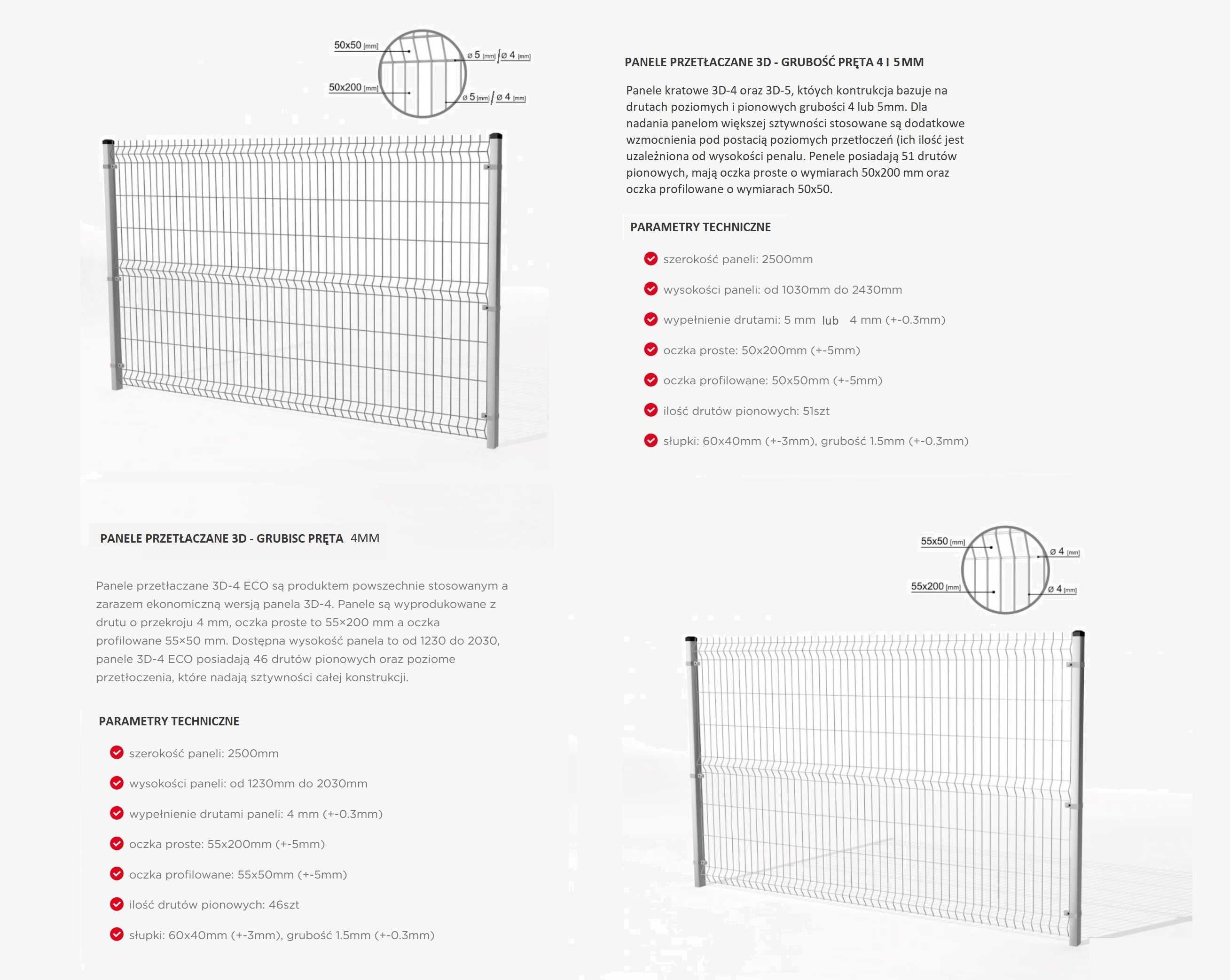 Panel ogrodzeniowy / ogrodzenia panelowe / systemowe / modułowe