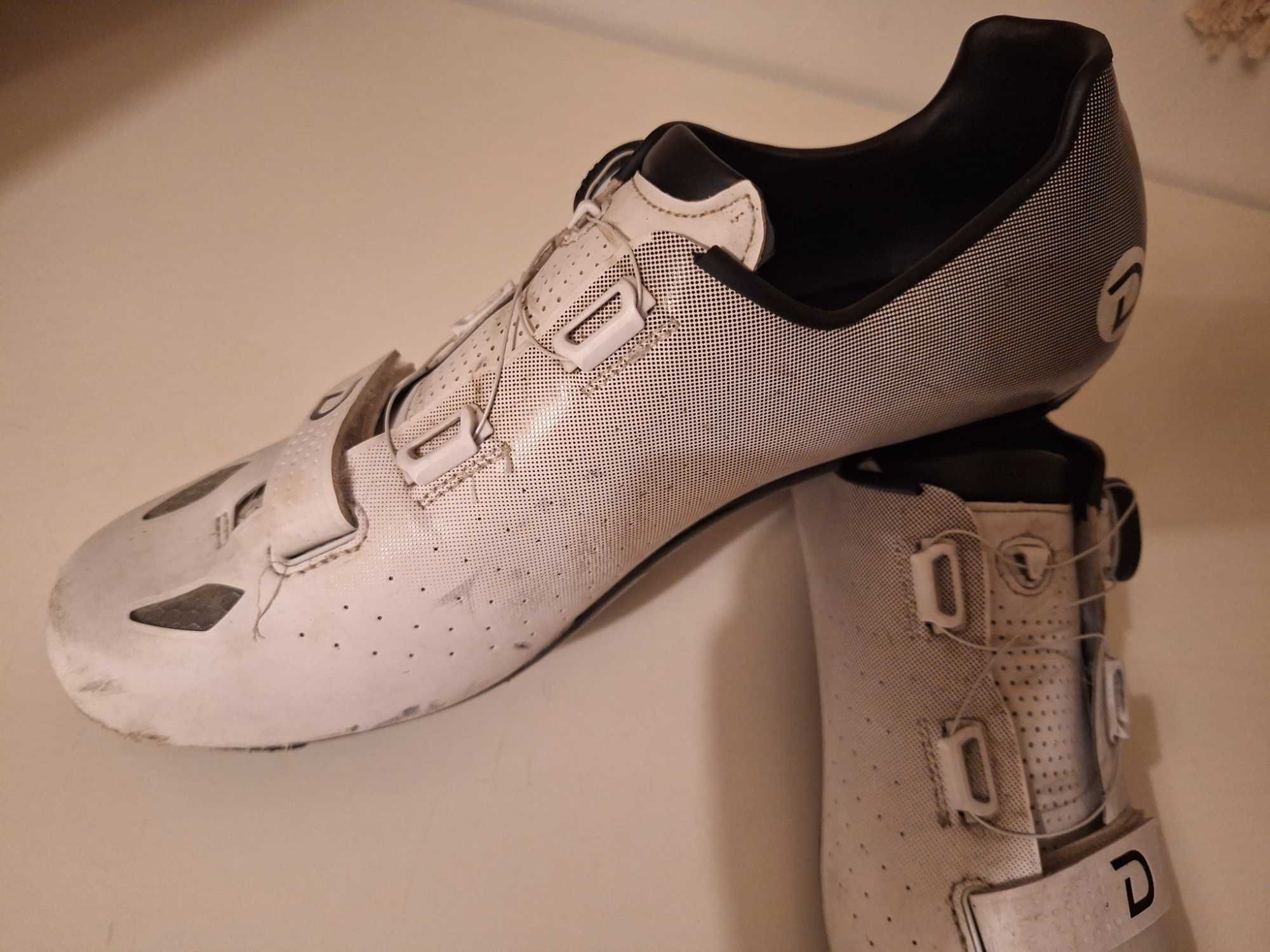 Sapatos/sapatilhas ciclismo DPV CaleusRoad n°44 -usadas aperto rapido