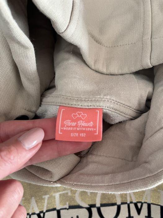 Beżowa bluza dziewczęca r.152