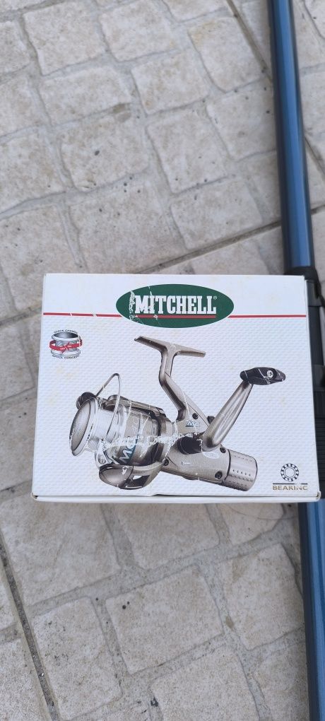 Pack cana de pesca, carreto Mitchell e bobine de fio