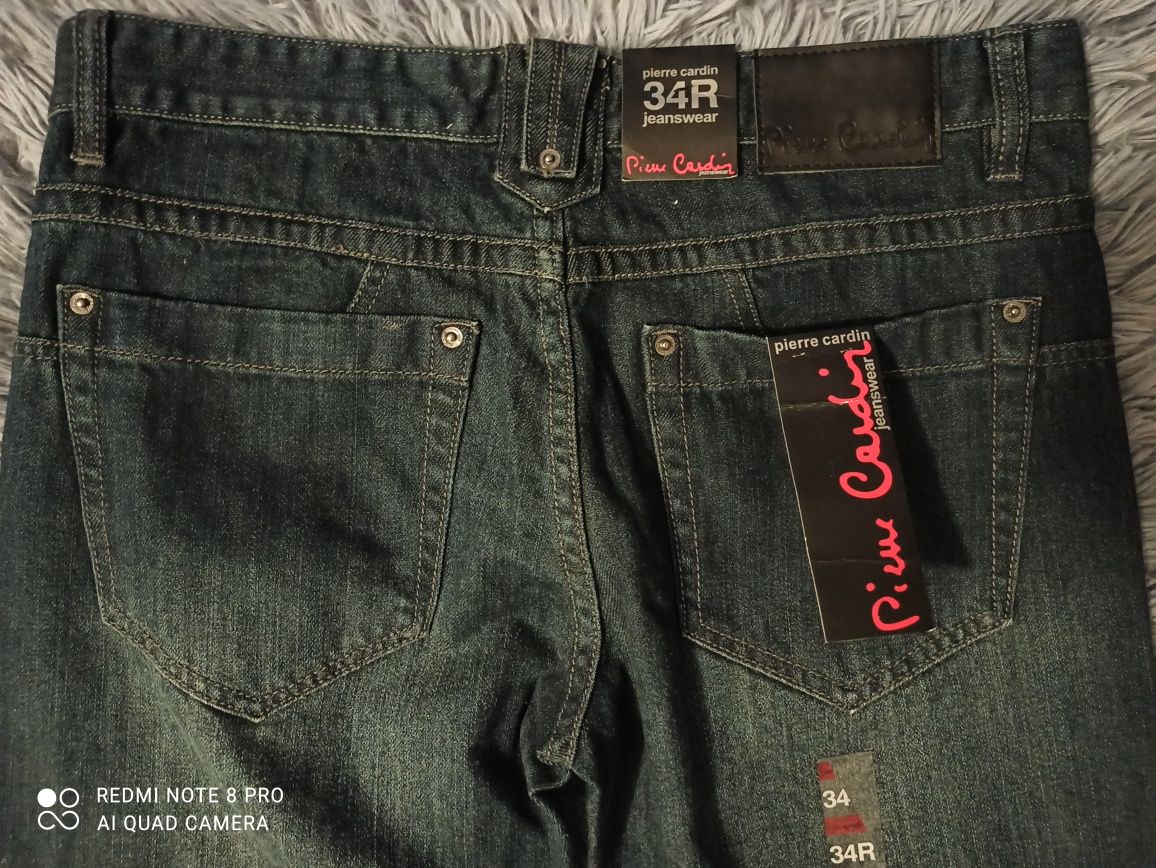 Spodnie dżinsowe jeans Pierre Cardin outlet rozmiar 34R