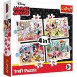 Puzzle 4w1. Minnie z przyjaciółmi. Trefl