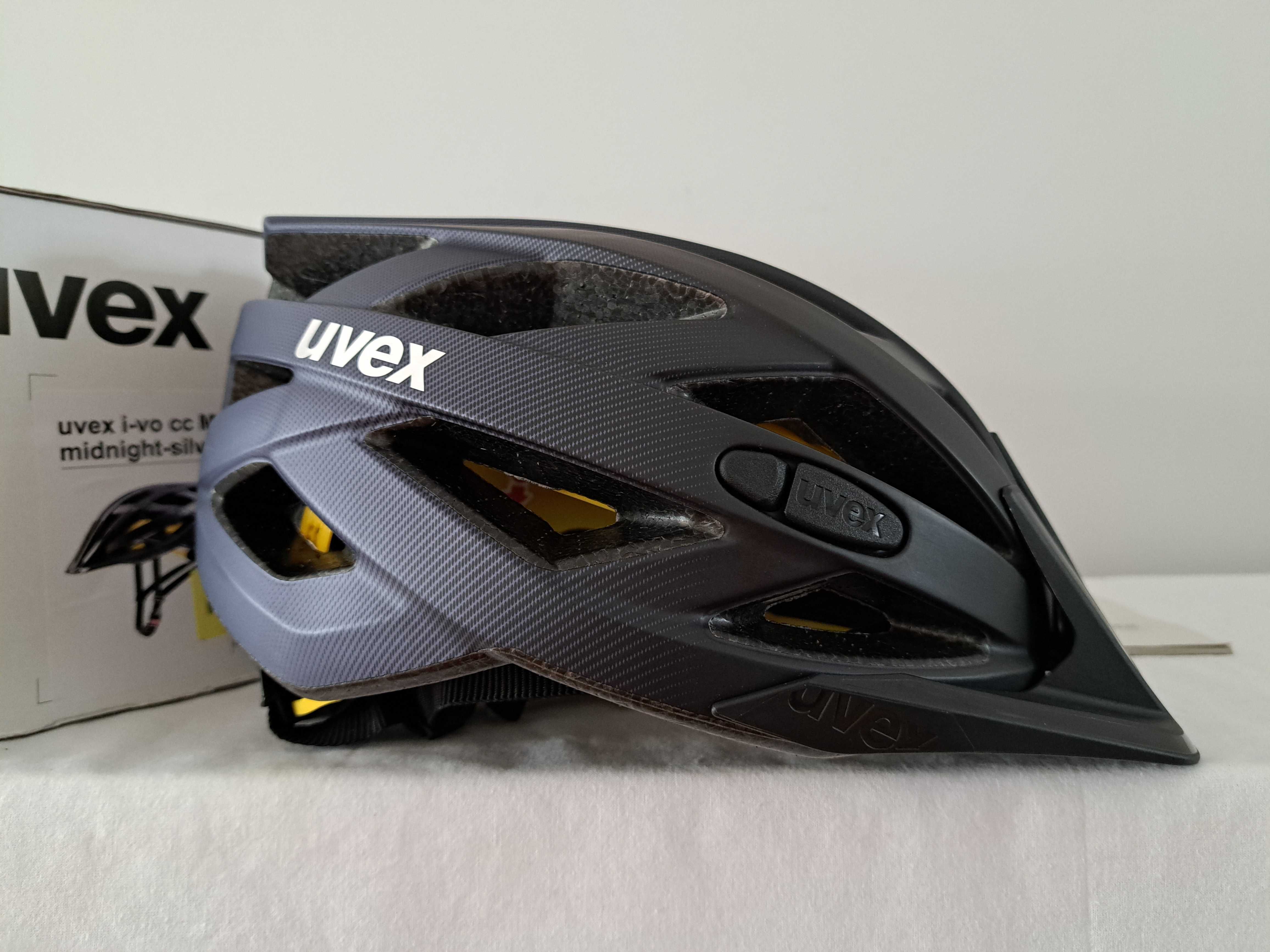 Kask rowerowy Uvex I-vo CC Mips Midnight Silver Matt M 52-57cm