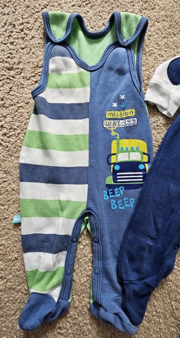 Śpiochy chłopięce, r. 62 cm