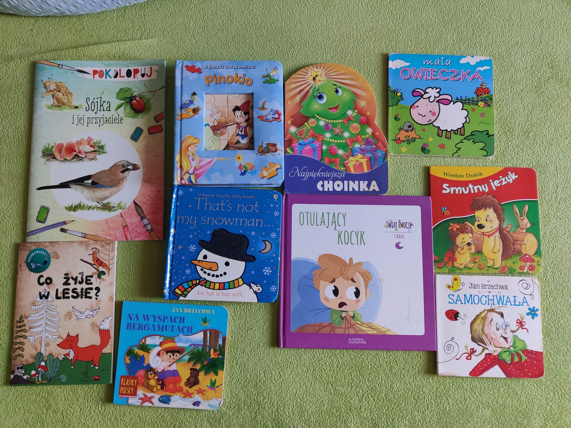 10 książeczek dla dzieci (2 kolorowanki)
