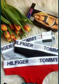 Stringi majtki TOMMY HILFIGER damskie roz S 1 sztuka