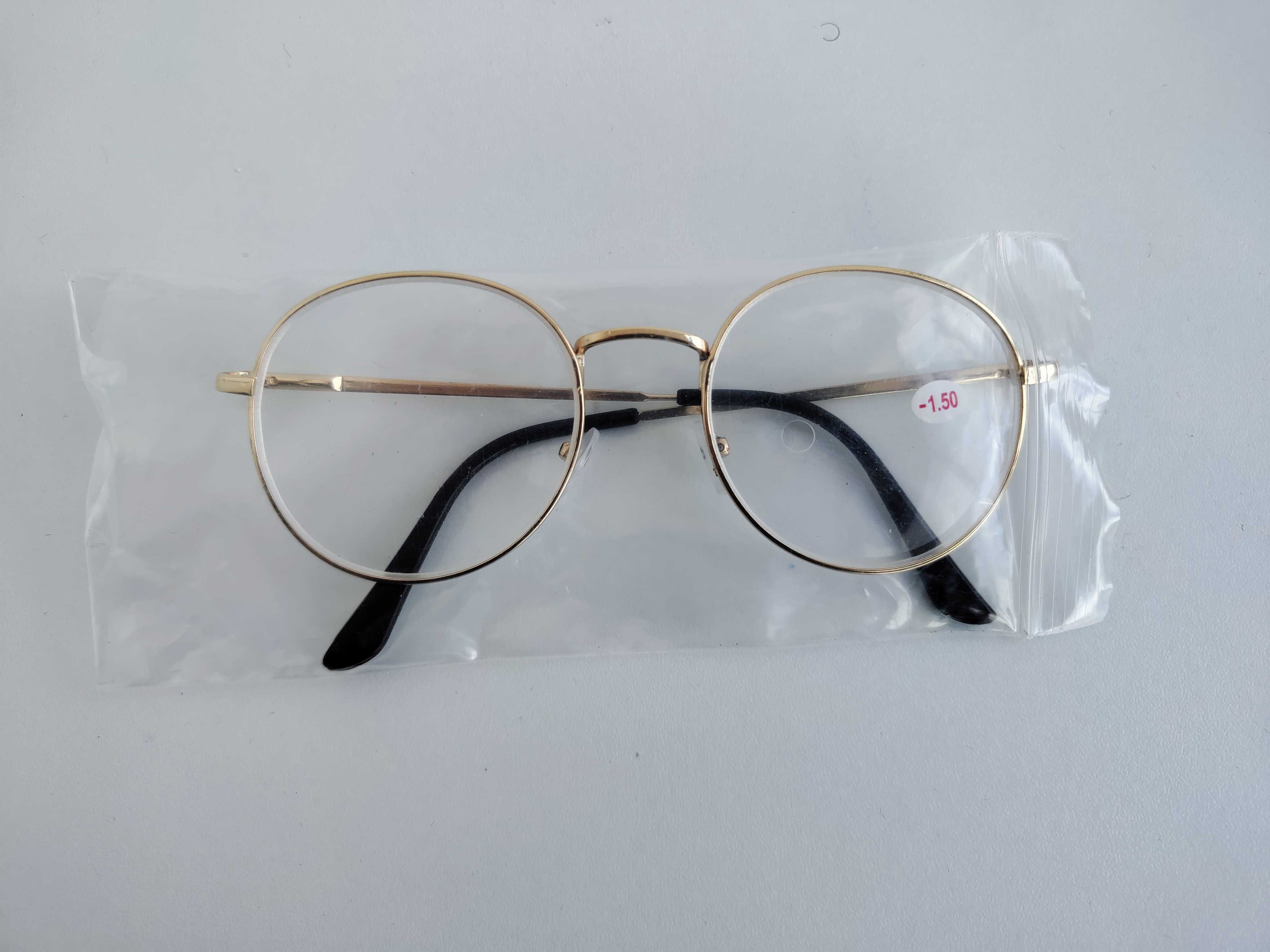 Óculos com armação para Miopia dourado leve -1.50. NOVO