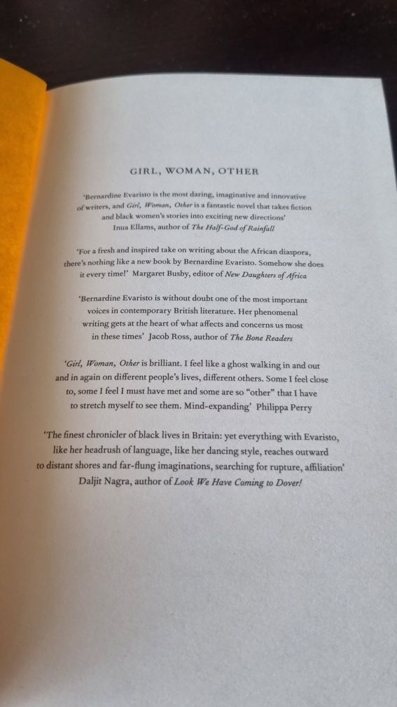 Girl, Woman, Other
