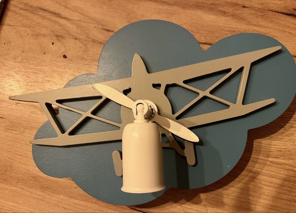 Kinkiety kinkiet dziecięcy samolot chmurka do pokoju dziecięcego