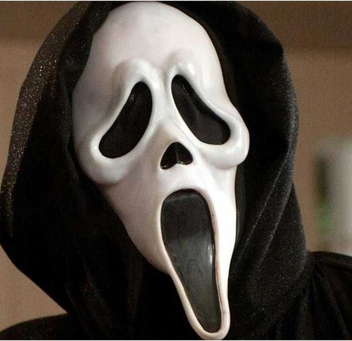 maska krzyk na halloween przebranie strój STRACH HORROR SCREAM HALLOWE