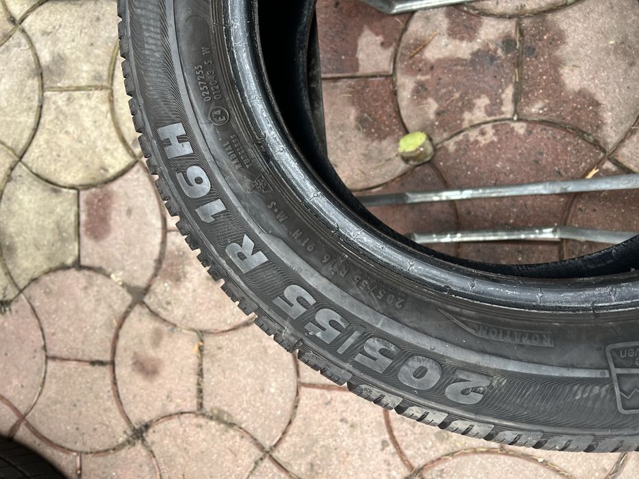 Резина зима 205/55 R 16 пара Semperit !!!8 mm!!!