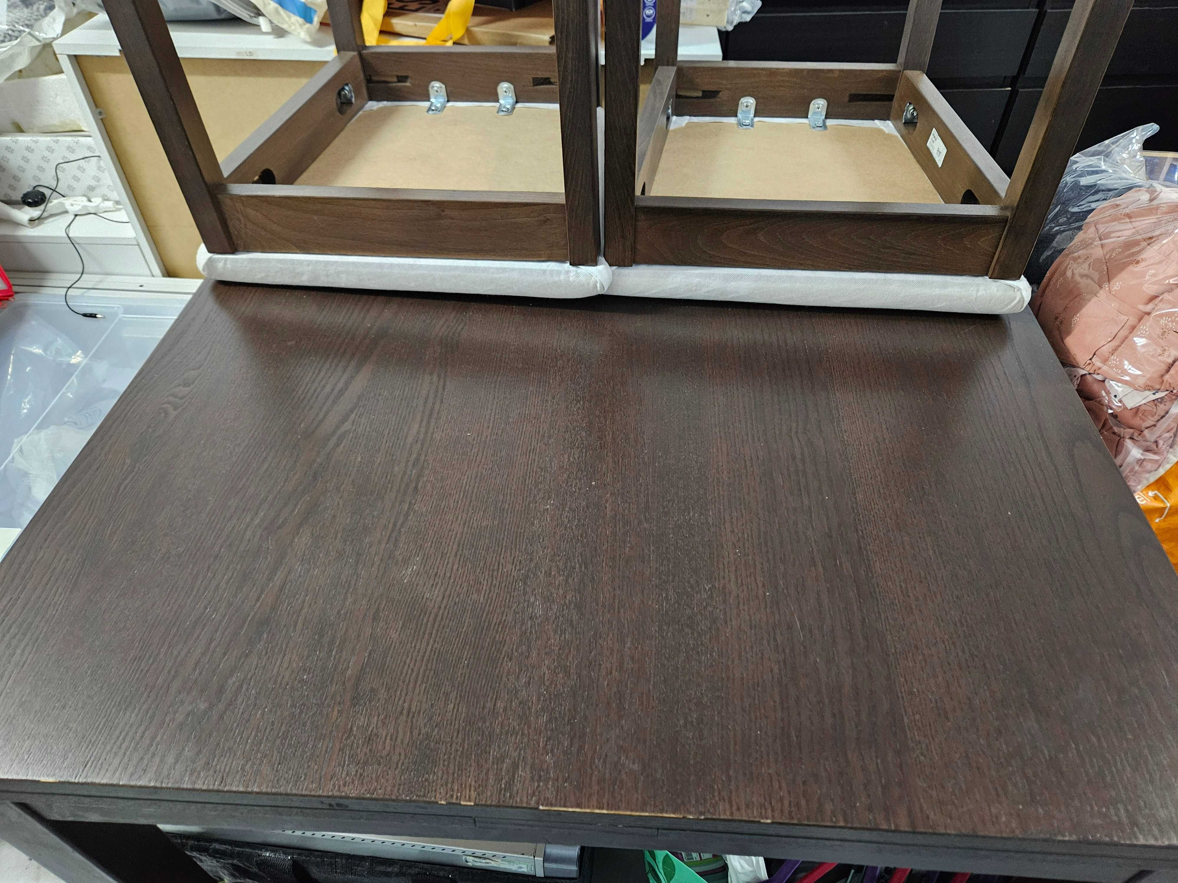 Mesa Refeição Bjursta 90 extensível a 180 cm + 4 cadeiras