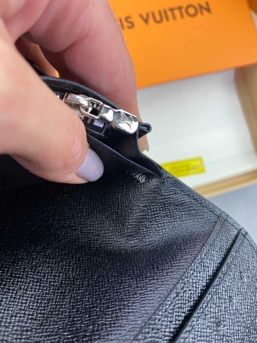 Черный бумажник Louis Vuitton кошелек Луи Виттон органайзер LV k320