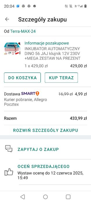 Inkubator na jajka i osłonka bez żarówki