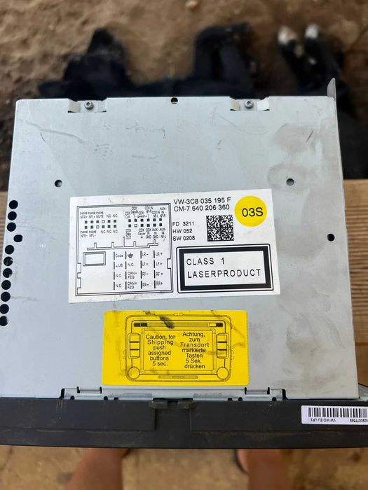 Auto Radio CD DVD GPS Original VW Volkswagen Scirocco 3 III