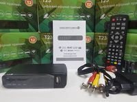 Эфирный DVB-T2 тюнер приставка ресивер декодер GoldenStream T23