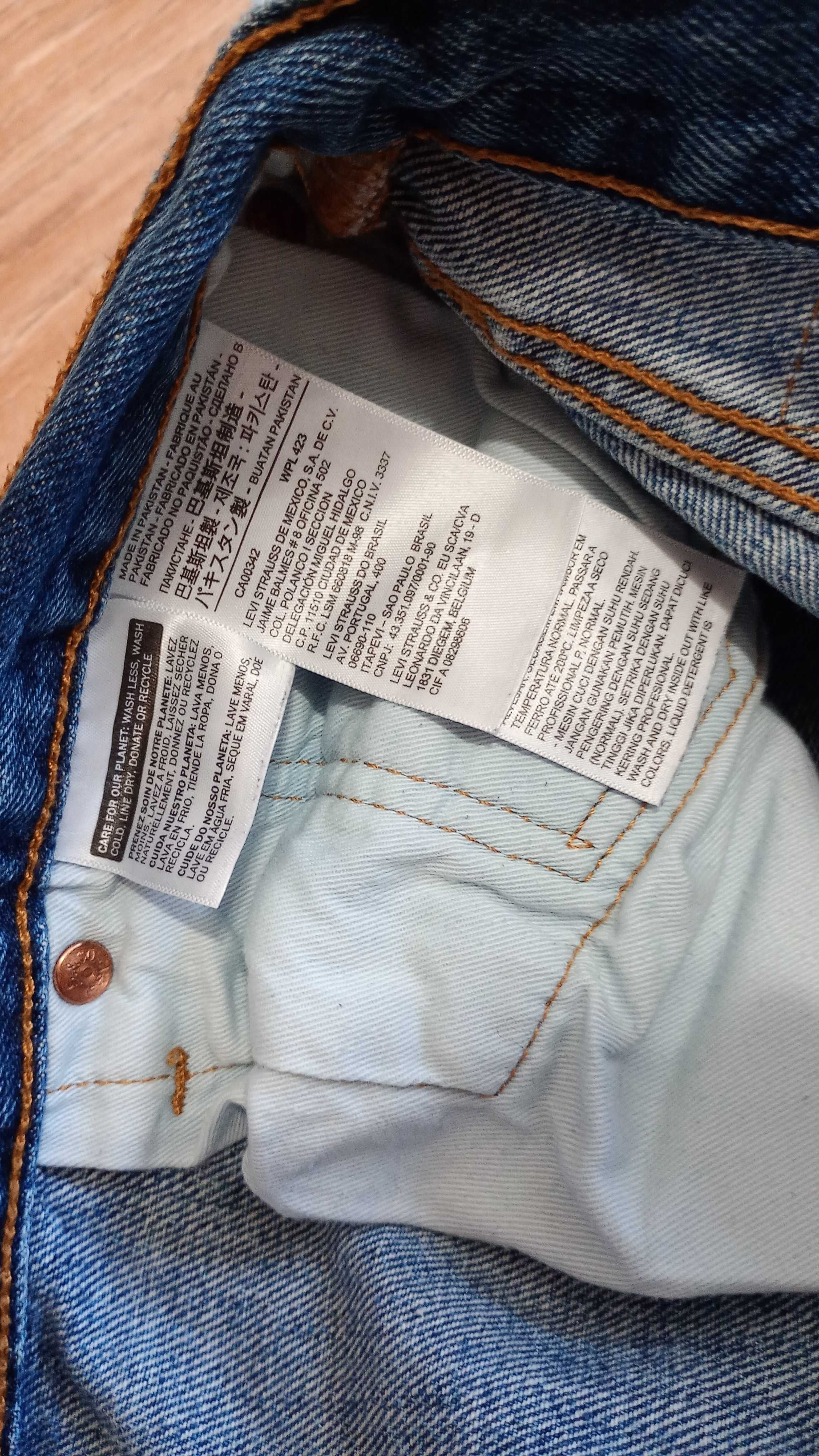 Levis 501 джинси широкі розмір 34