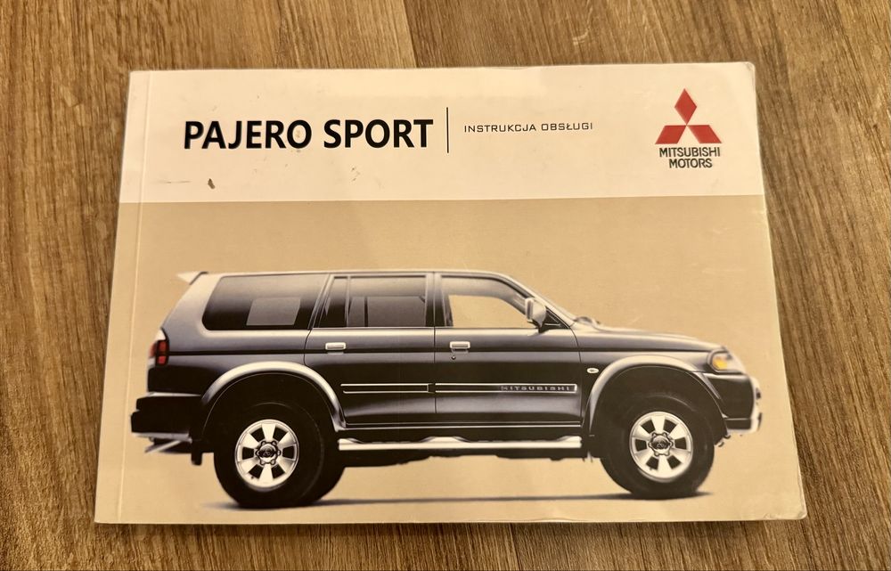Pajero Sport - polska instrukcja obsługi, stan bdb