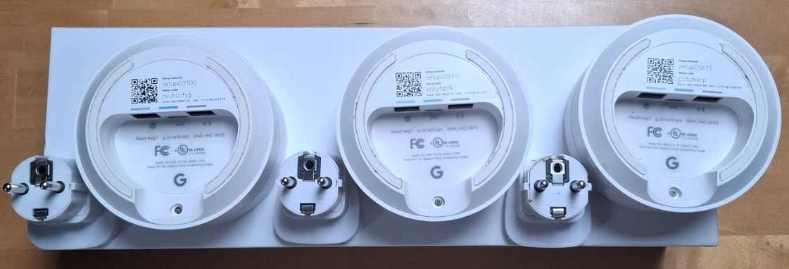Zestaw Google Mesh – 3x Google WiFi  AC1200+1x Google Nest WiFi AC2200