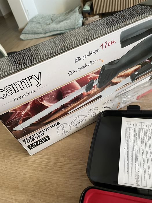 Nóż elektryczny, nowy, camry CR4513
