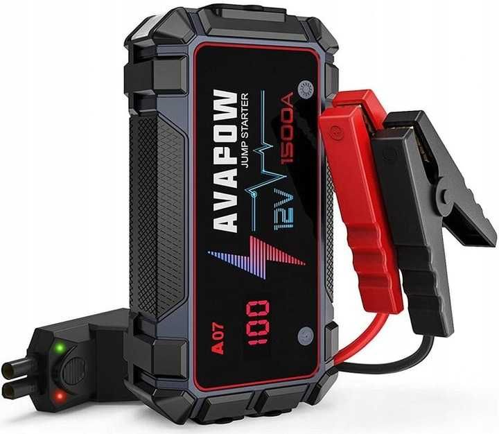 BOOSTER rozruch jump starter 1500A 12800mAh AVAPOW A07