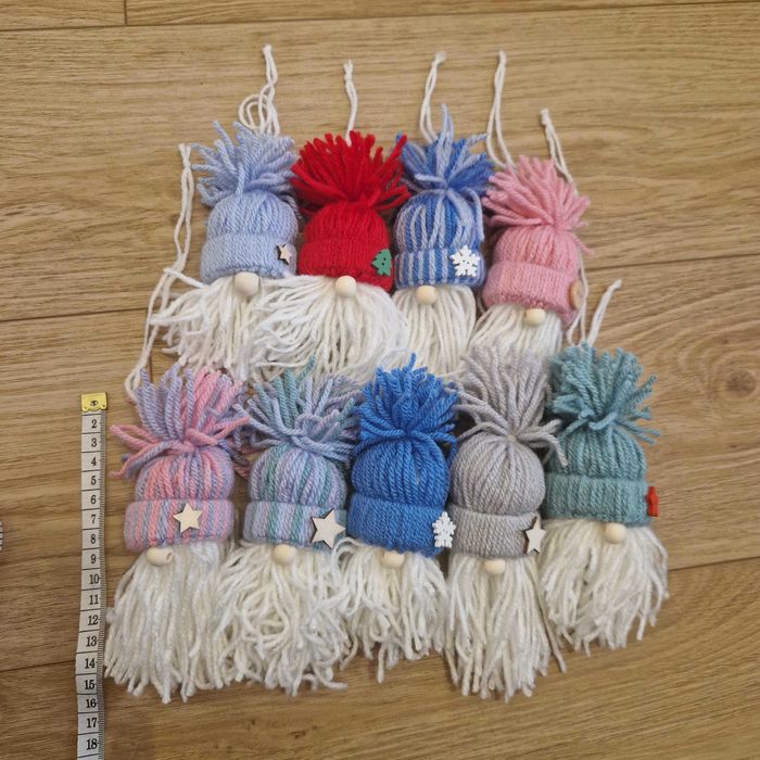 Mikolaje świąteczne zawieszki