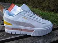 Женские кроссовки Puma Mayze Leather White, beige