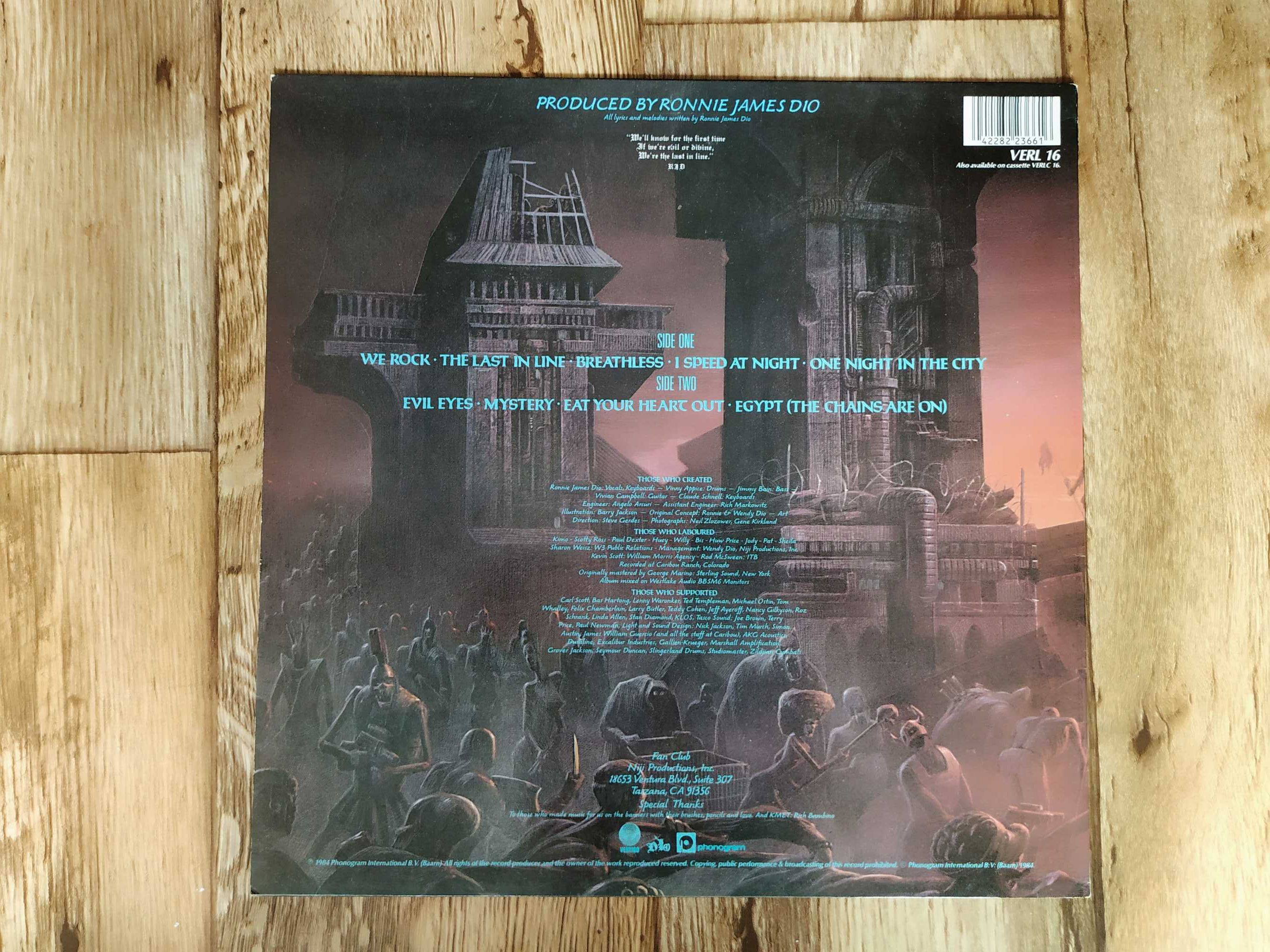 DIO - The Last In Line 1984 Original 1st UK Edition