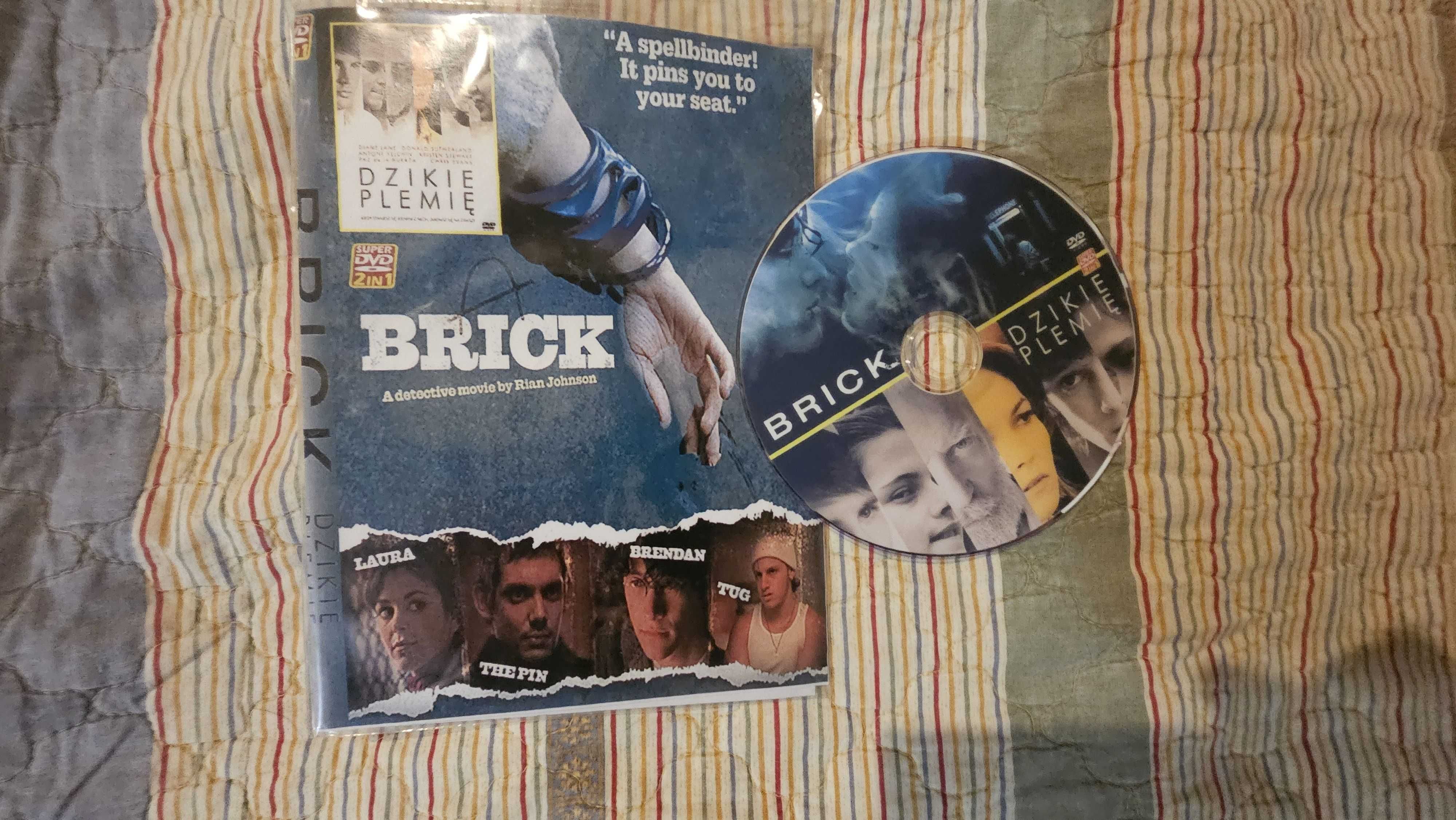 DVD bazarowe kuriozalne wydanie 2 filmy Dzikie plemię i Brick