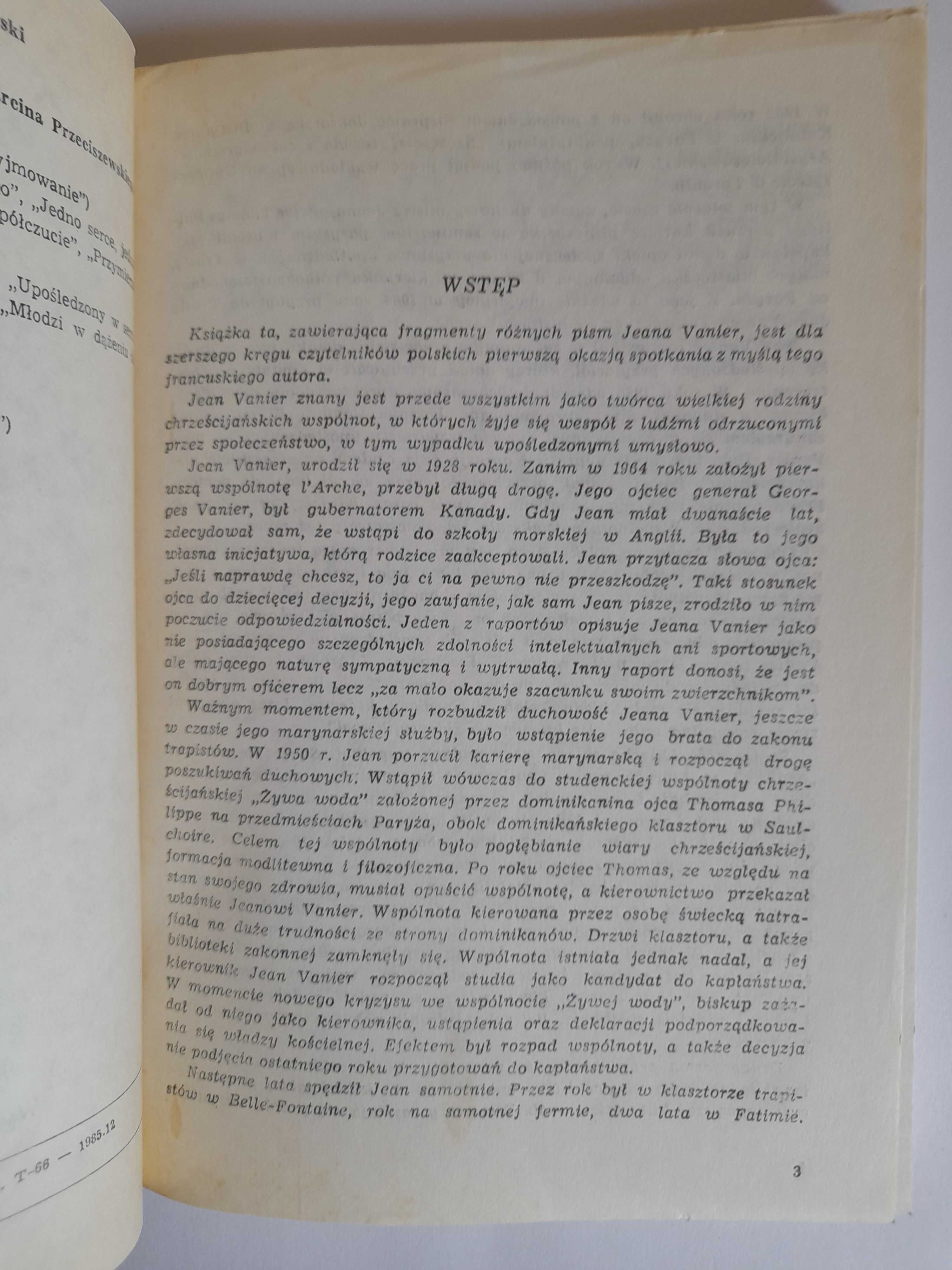 WSPÓLNOTA - Jean Vanier