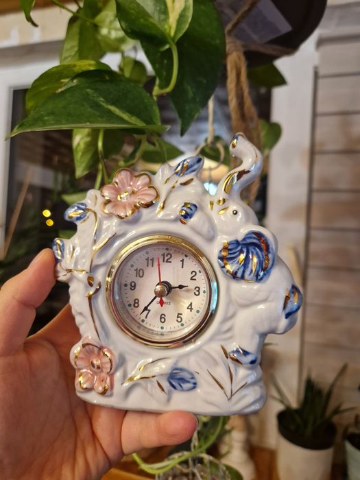 Zegar porcelana vintage