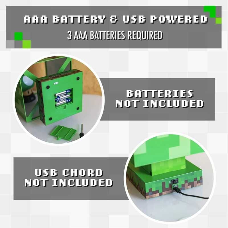 MINECRAFT Lampka Nocna CREEPER Icon Light Nowa Poznań Sklep