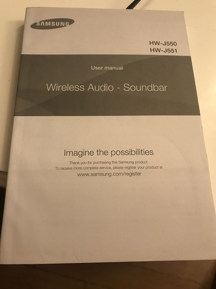 Instrukcja soundbar Samsung HW-J550/551