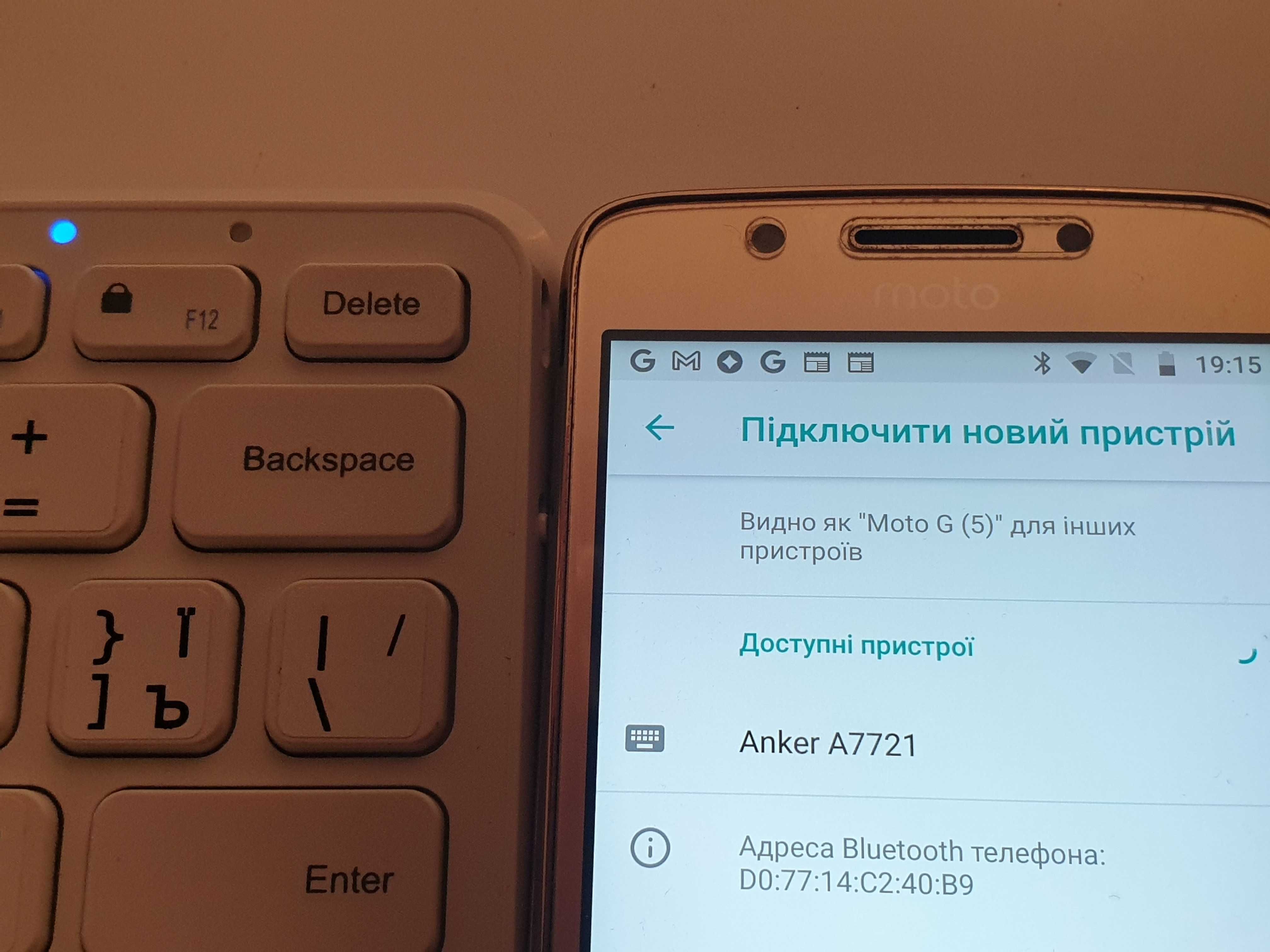 клавіатура  Anker  Bluetooth