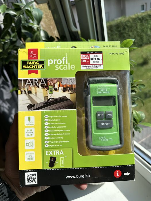 Waga hakowa bagażowa Burg Wächter TARA PS 7600 Zakres pomiaru 40 kg