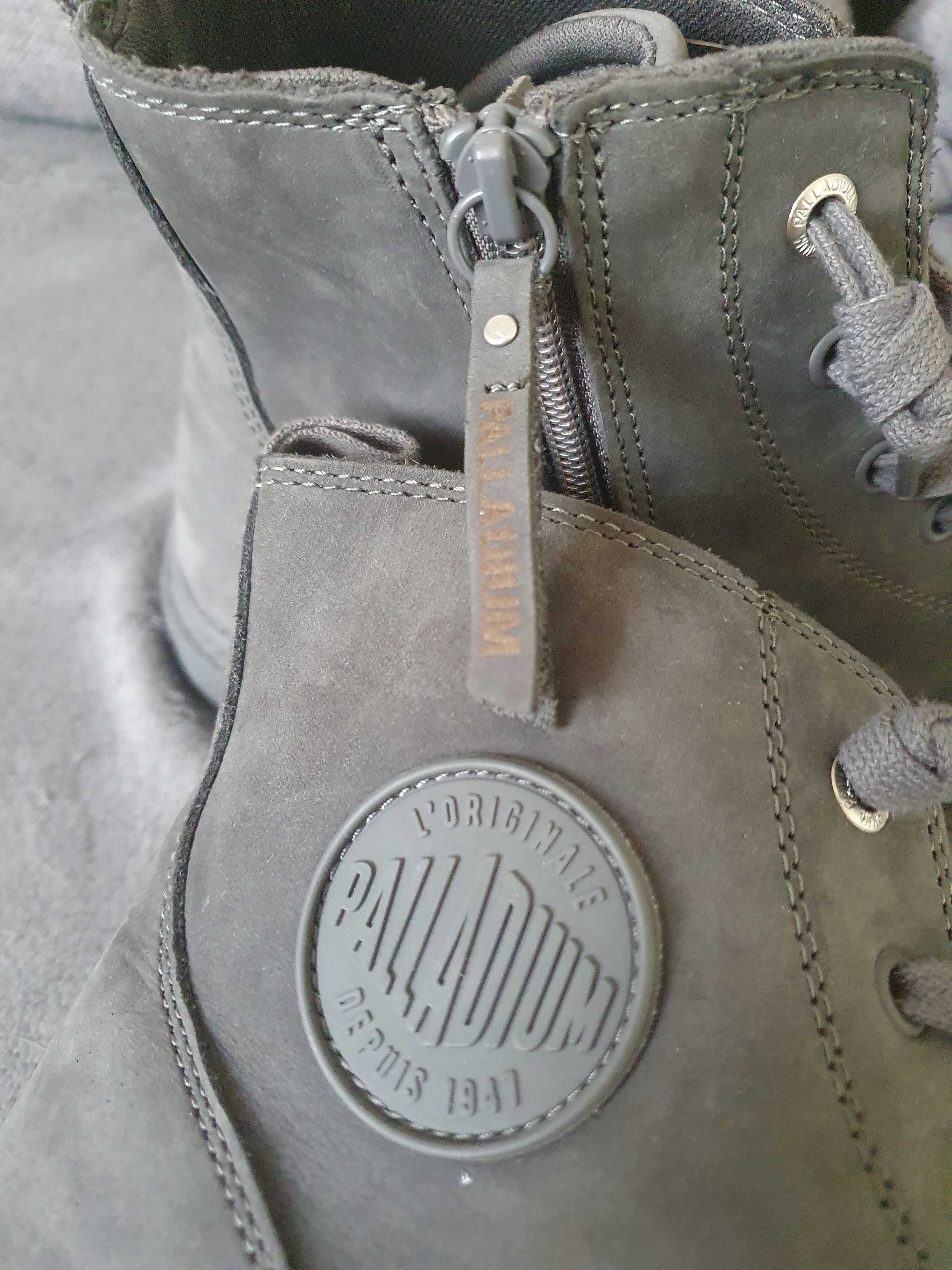 Buty Palladium Pampa Hi Zip skóra nubuk