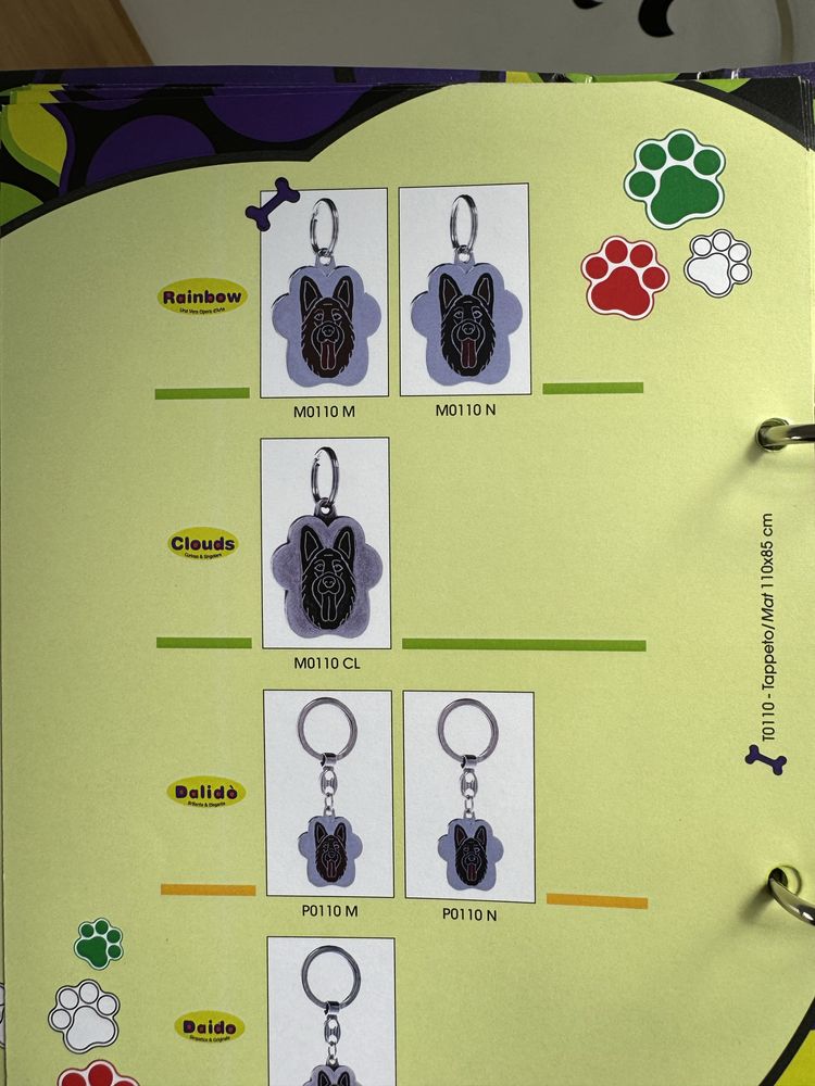 Chapas de identificação para coleira de cão ou gato, personalizadas