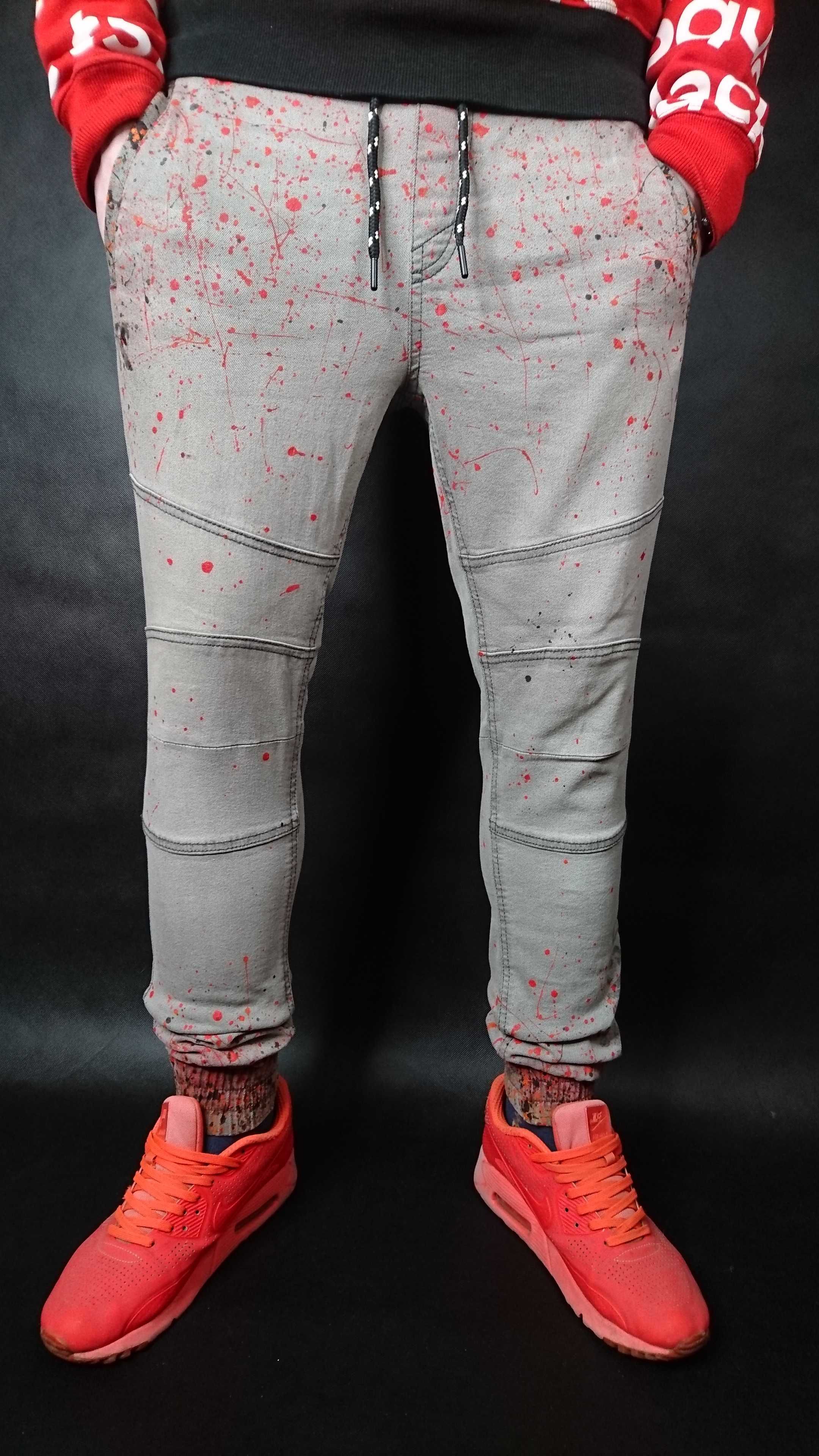 Sinsay Custom Sneakers Kickso Pants Jogger Spodnie M 28