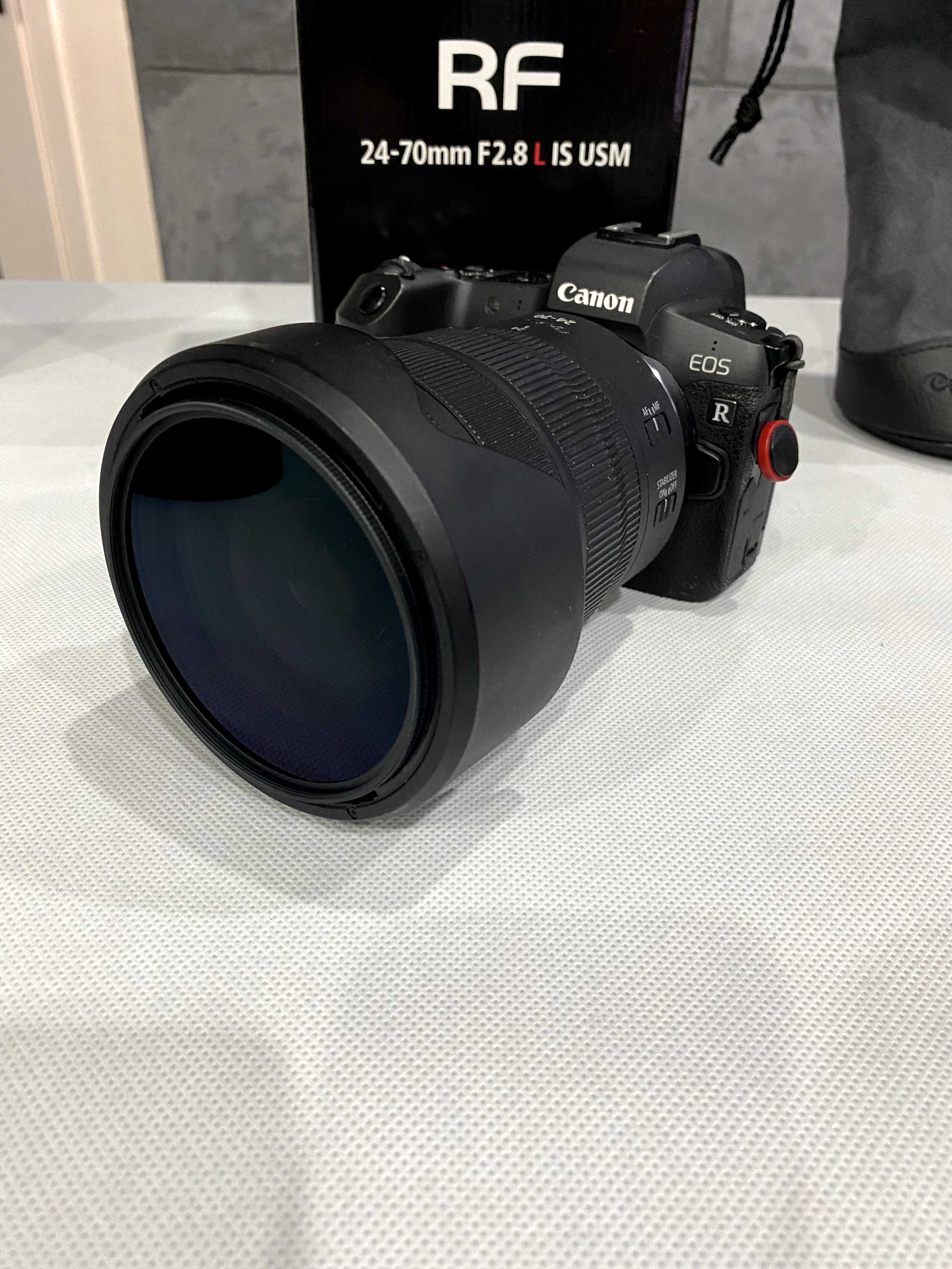 Canon Eos R + obiektyw Canon RF 24-70 mm f/2.8 L IS USM + AKCESORIA