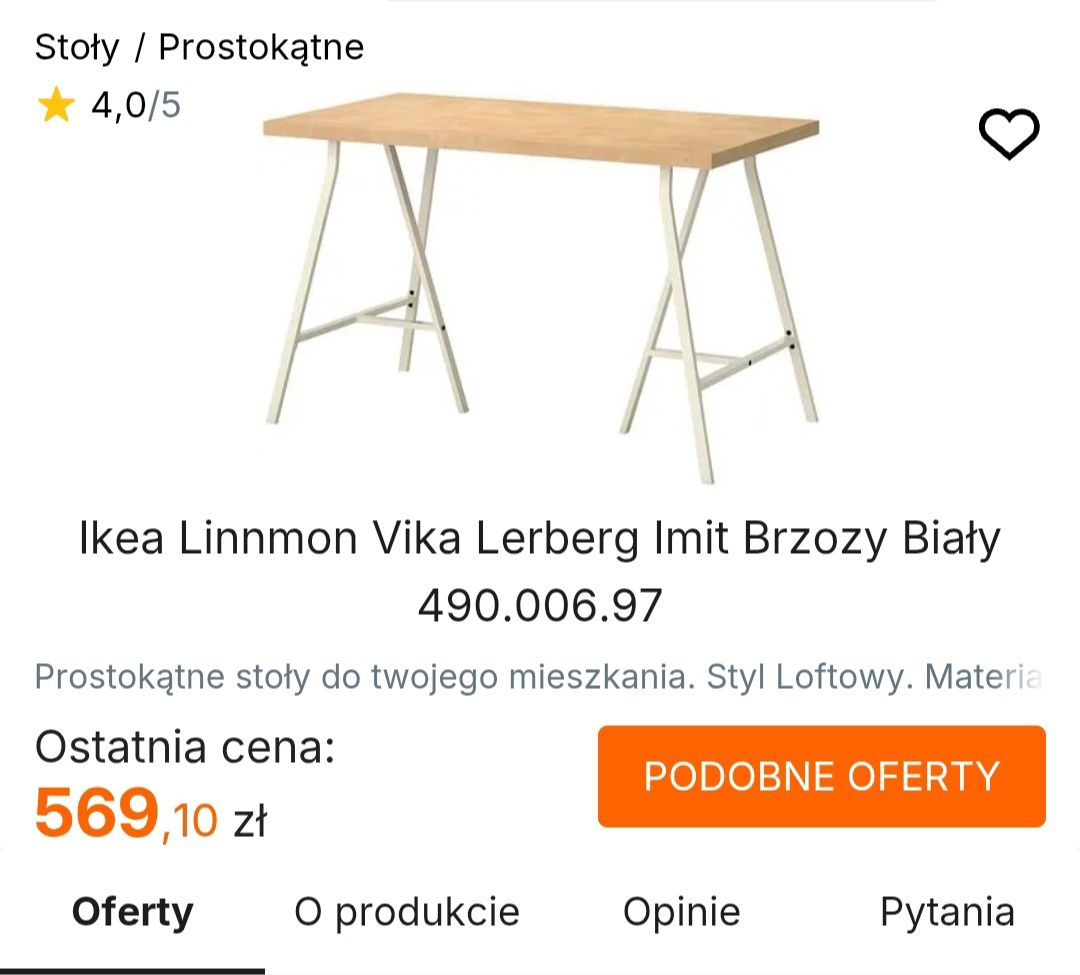 Ikea Linnmon Vika Lerberg